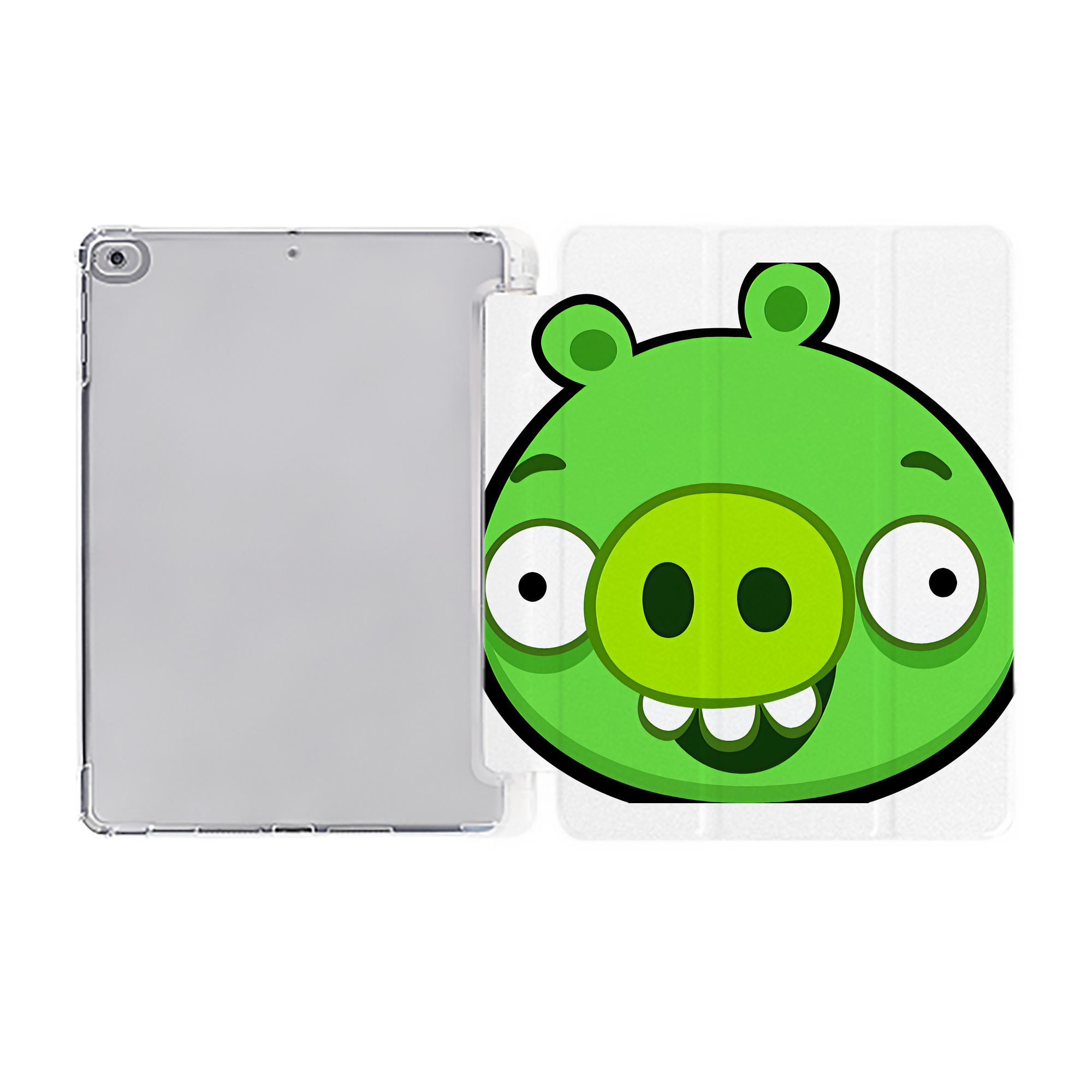 （画像用） Angry Birds アングリーバード IPad ケース ペン収納付き 三つ折りスタンド PUレザー×シリコン 対応機種9.5/10.5/10.9インチ